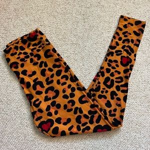 New Leopard heart Lularoe Leggings